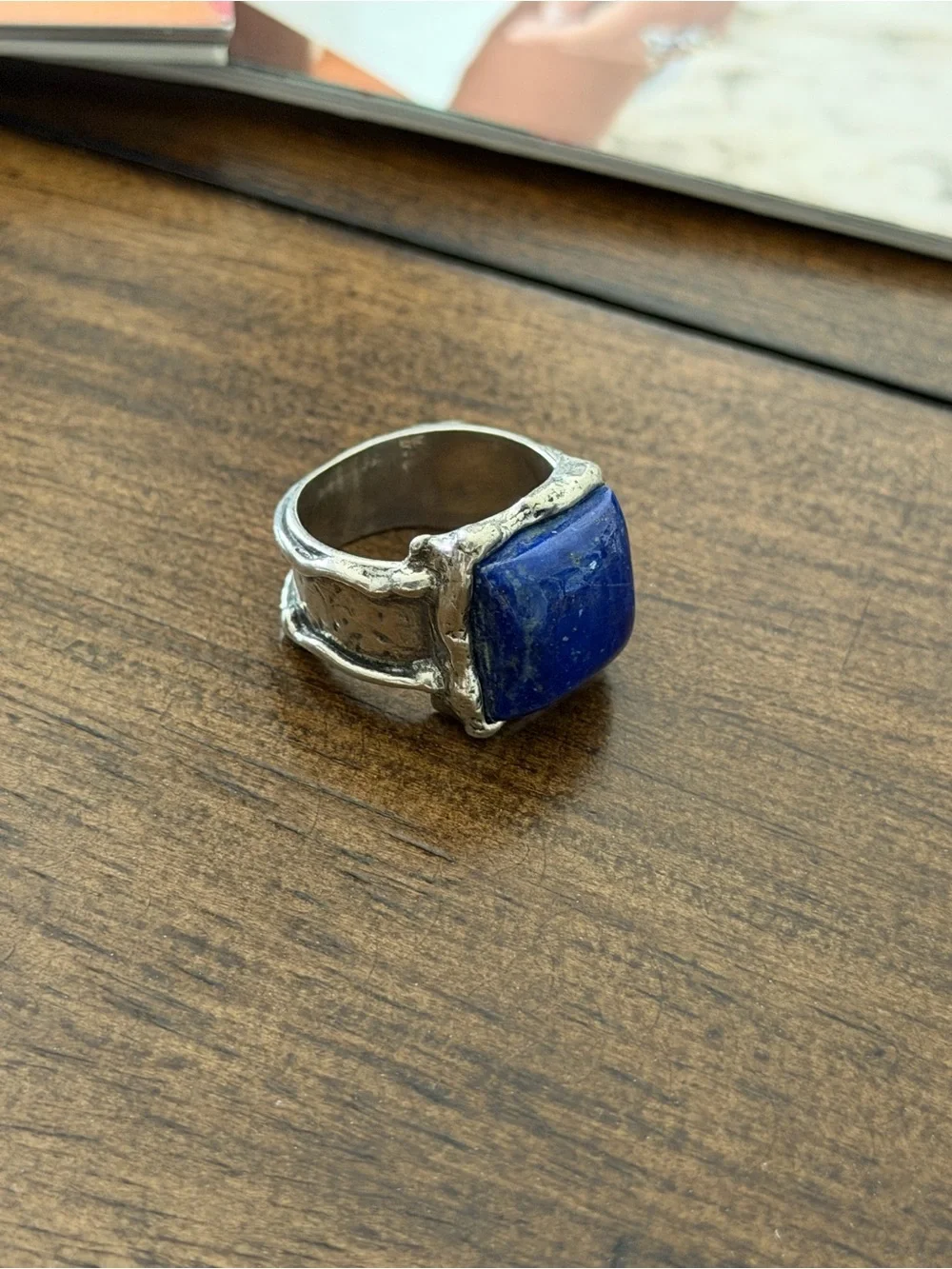 Grace & Heart G&H NIGHT SHIFT .925 SS LAPIS Stone Ring Jewelry Size 5 RETIRED!!
